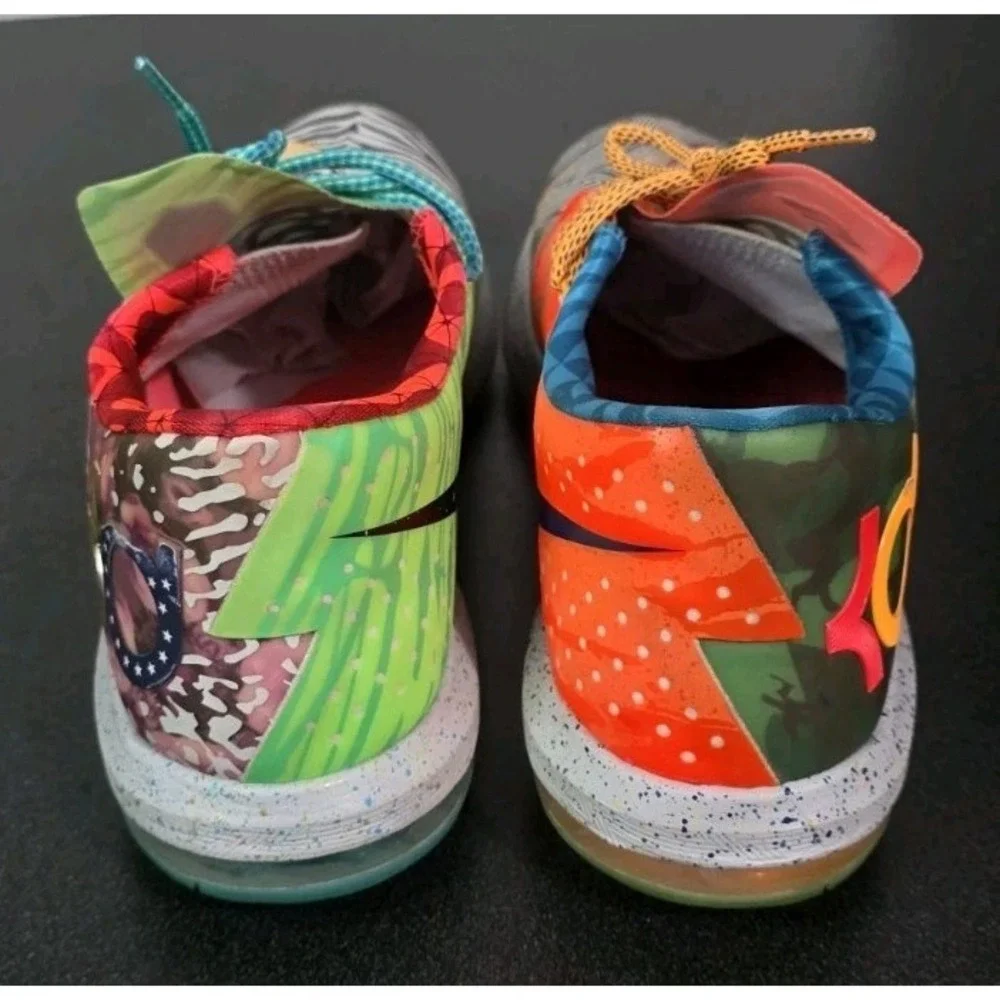 Nike KD 6 What The 14 Multicolor 669809-500‎ Kevin Durant Men's VI Sneakers EUC